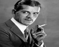 Boris Karloff smoking